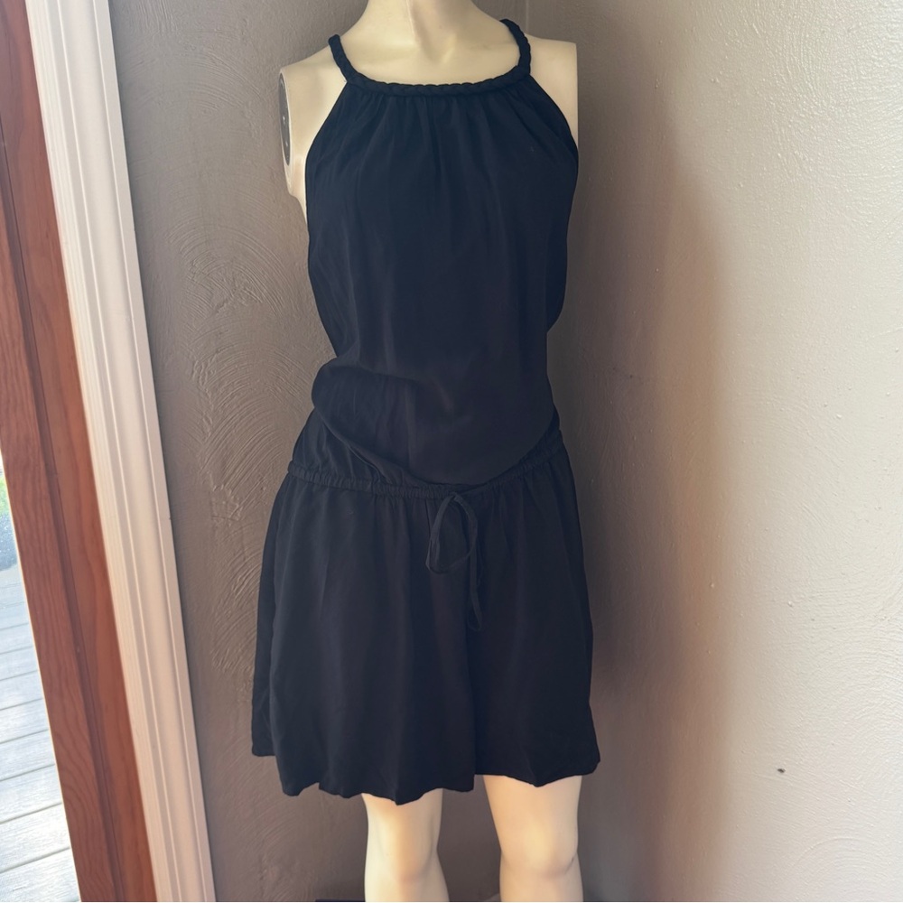 Gap black sleeveless romper size medium nwt